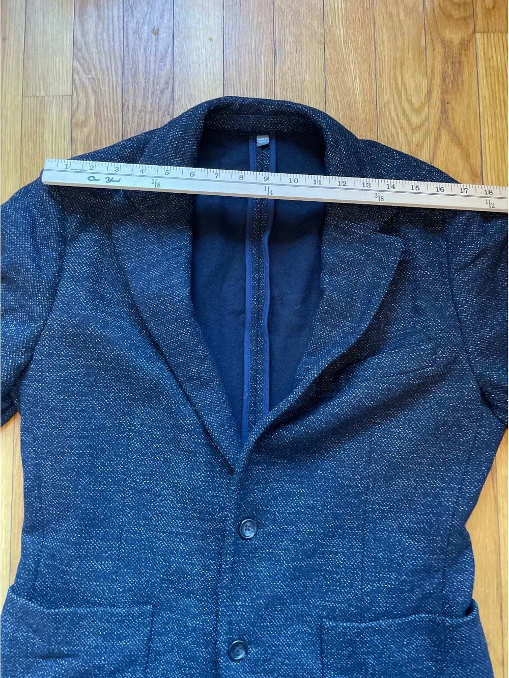 Bonobos Slim Fit Sport Coat 40R Navy Italian Wool Cashmere Blend Blazer Italian
